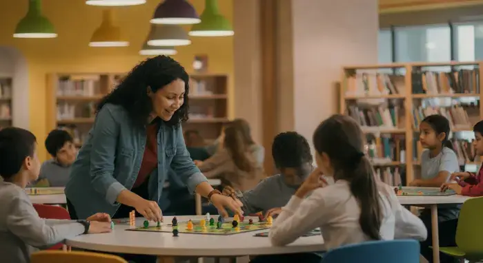 Jeu en bibliothèque